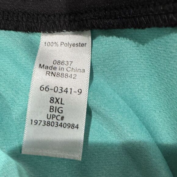 EUC KS Island 8XL Raglan Sleeve Swim Shirt Teal Black Men’s Excellent Condition - Picture 3 of 5